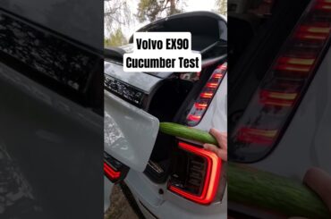 Volvo EX90 Cucumber Test. #volvo #volvoex90 #electriccar #electric #shorts