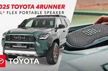 JBL Flex Speaker Overview | Inside the 2025 Toyota 4Runner | Toyota Drive-Off Essentials