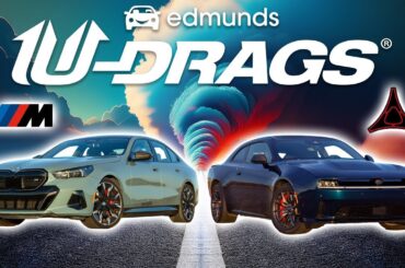 Edmunds U-Drags: Dodge Charger EV vs. BMW i5 M60 | Handling, Quarter Mile & More
