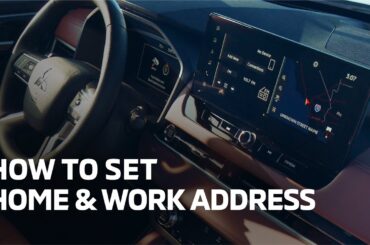 2025 Mitsubishi Outlander - How to Set Home & Work Address | Mitsubishi Motors