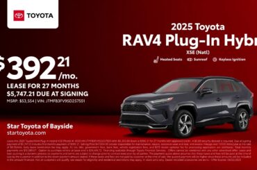 Toyota RAV4 Plug-In Hybrid 05/30/2025 5582578