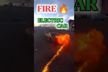 Fire Vs Electric Car #carlover #electriccar #shorts