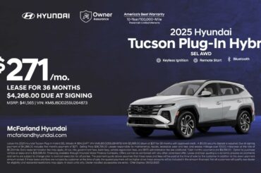 Hyundai Tucson Plug-In Hybrid 06/01/2025 5592497