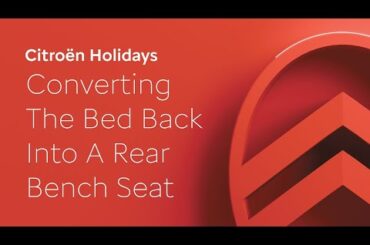 Converting the Bed back into a Rear Bench Seat - Citroën Holidays Camper Walkaround