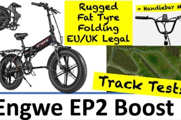 New Folding, Rugged, Powerful eBike?  Engwe EP2 Boost - Review, Discount Codes & BMX Handlebar Mod