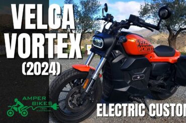 Velca Vortex (2024) | Test Ride and Review | Electric Custom Motorcycle | VLOG 446