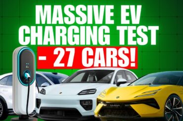 How Fast Do EVs Really Charge? 27 Models Tested on the Same Charger