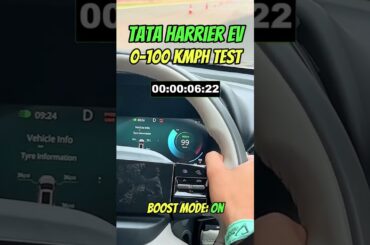 Tata Harrier EV 0-100 KMPH Test