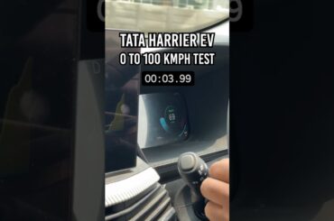How quickly does a Harrier.ev sprint to 100kmph from a standstill? #PowerDrift #TataHarrierEV