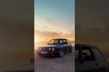 This is the kind of view you don’t rush. 🌅🐚#Volkswagen #VWGolf @volkswagen