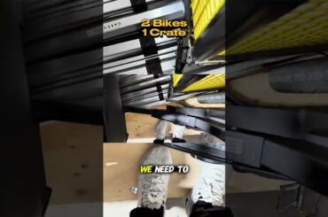 2 Bikes 1 Crate #cargocycle #ebike #bike #cargobike #bicycle #electric #shipping #electrifyexpo