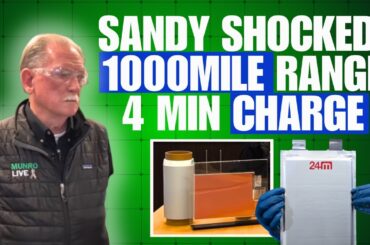 Sandy Munro SHOCKED by worlds highest energy density U.S made batteries