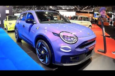 Abarth 600 e scorpionissima full electric sport city compact car Fiat walkaround and interior V2642