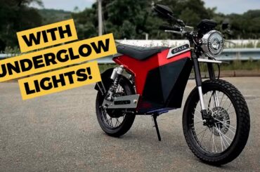 Custom Javelin Electric Motorbike: Featuring Under-glow and Lots of Chrome!