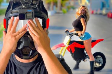 She Bought a Mini Bike...