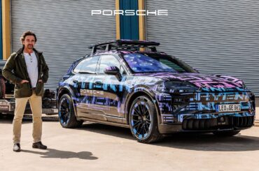 Richard Hammond drives the electric Cayenne for the first time