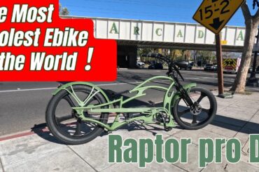 First Ride POV Review: Tracer Raptor Pro Electric Chopper Bike | 800W 48V 20A Battery