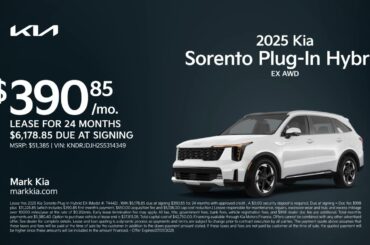 Kia Sorento Plug-In Hybrid 07/02/2025 5753381