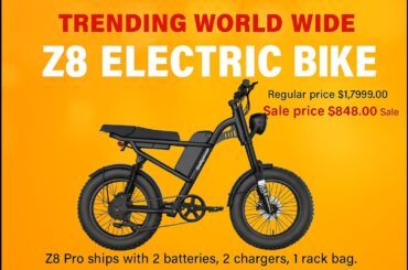 Z8 Electric Bike trending worldwide E BIKE Under Sale price $848.00