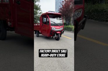 Heavy-duty electric cargo tricycle with canopy #electricvehicle #jinpeng #electrictricycle