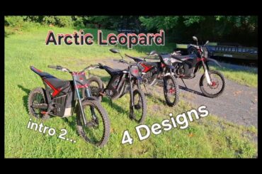 Arctic Leopard Electric Dirt Bike Motorcycles 4 Designs #ebike #ev #electricmotorcycle #surron #grom