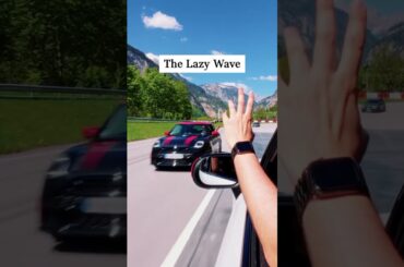 Best MINI Driver wave? You decide. #MINIJCW #youtubeshorts