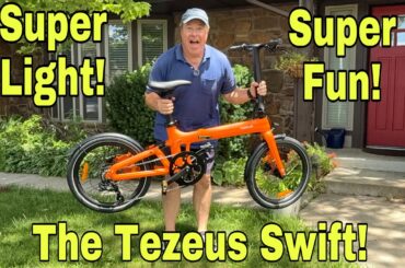 Introducing The Ultra-Light Carbon Frame Tezeus Swift Folding Electric Bike