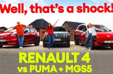 SHOOTOUT: Renault 4 E-tech vs Ford Puma vs MG S5 EV - a new champion?