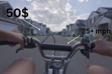 This Walmart bike is fast!