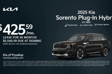 Kia Sorento Plug-In Hybrid 08/06/2025 5923436