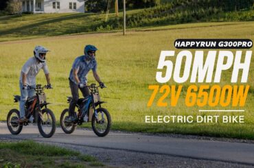 HappyRun G300Pro | 72V 6500W 50MPH Electric Dirt Bike