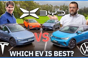Tesla Model Y v BYD Sealion 7 v Xpeng G6 v Volkswagen ID.4 Comparison