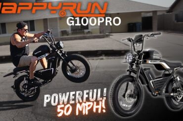 FASTEST E-Bike I've ever Ridden! HappyRun G100PRO is a BEAST!
