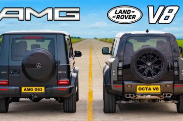 AMG G63 v V8 Defender Octa: DRAG RACE