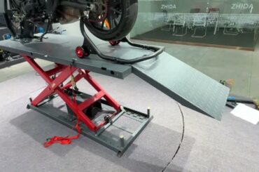 This is the Jiashan Zhida Electric Motorcycle Lift.