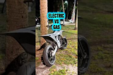 ELECTRIC vs GAS MOTORCYCLE! #shorts #motorcycle