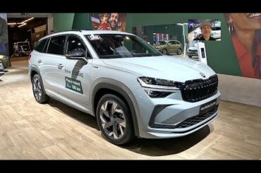 Skoda Kodiaq Sportline iV plug in hybrid car family SUV e-car Combi walkaround and interior W2716