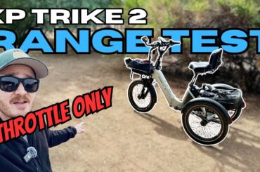 Lectric XP Trike 2 Range Test: How FAR will it GO with THROTTLE only?