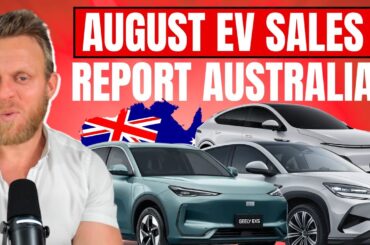 August Electric Car Sales Report Australia - BYD up 141%, Tesla Model Y Leads