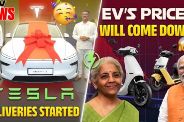 GST Reforms On Electric Vehicles? | TESLA Deliveries Begin in India | Electric Vehicles India