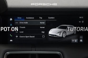Explore and learn how to customise drive modes in the Porsche Taycan | Tutorial | Spot On
