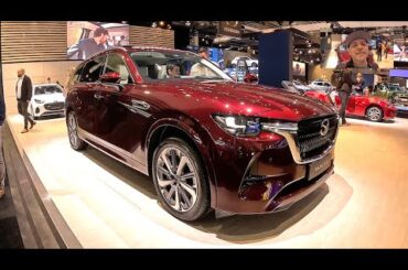 Mazda CX 80 PHEV e skyactive CX80 skyactiv luxury plug in hybrid SUV ev walkaround + interior W2726