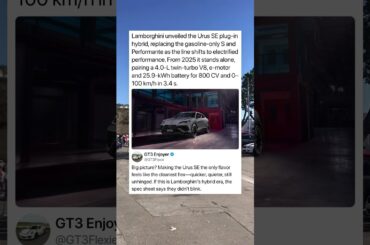 Lamborghini unveiled the Urus SE plug-in hybrid.