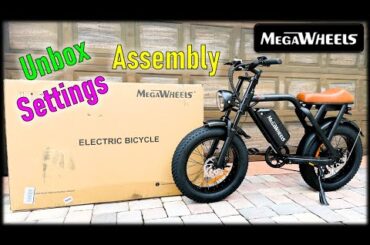 Megawheels Fat Tire eBike - Unbox - Assembly - Settings