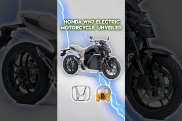 Honda WN7 electric motorcycle unveiled