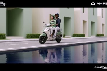 Ride in Style with the Stylish Family EV Scooter | Ampere Magnus Grand