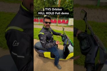 TVS Orbiter Electric Scooter hill hold function. In this video, we demonstrate the function