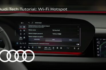 Audi Tech Tutorial: Wi-Fi Hotspot