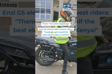 The newest electric motorbike riders in Kenya | Enzi G5 electric motorbike | #electricmotorbike #ev