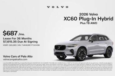 Volvo XC60 Plug-In Hybrid 09/25/2025 6182945